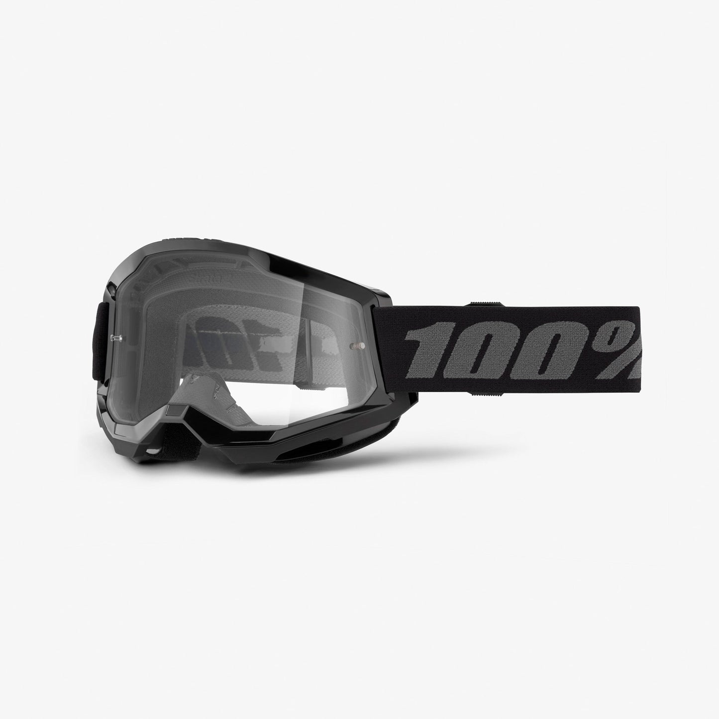 Maska 100% STRATA 2 JUNIOR Czarna Szyba Przezroczysta