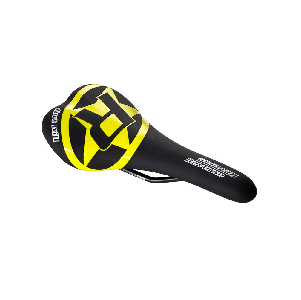 REVERSE COMPONENTS FORT WILL STYLE Rails CrMo Saddle Black/Yellow