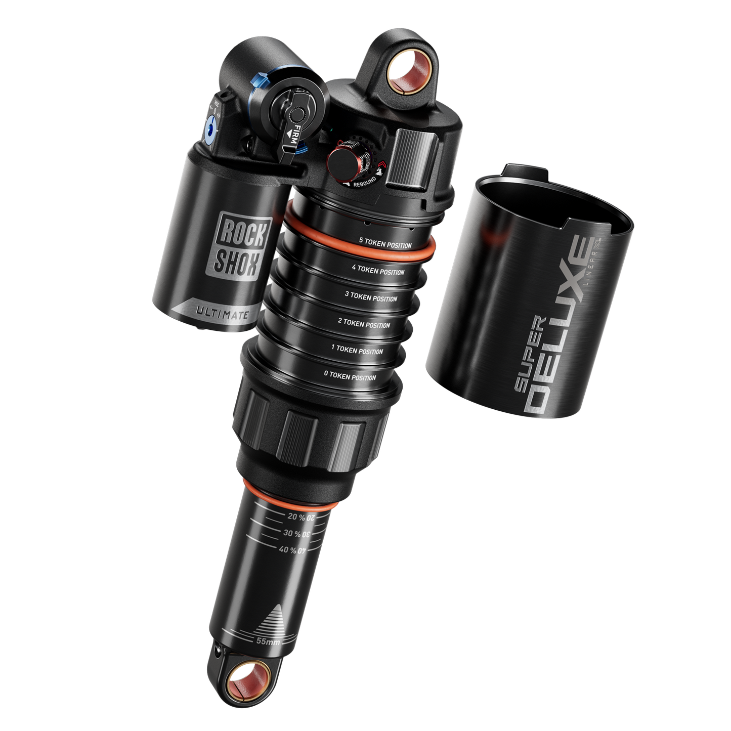 RS Super Deluxe Ultimate RC2T - 230x57.5 Linear XL Air, Token Loc 2, Reb55/Comp30, Lockout45, HB, Std Std(10x54,10x40)D1 SantaCruzBronson5(2025+)