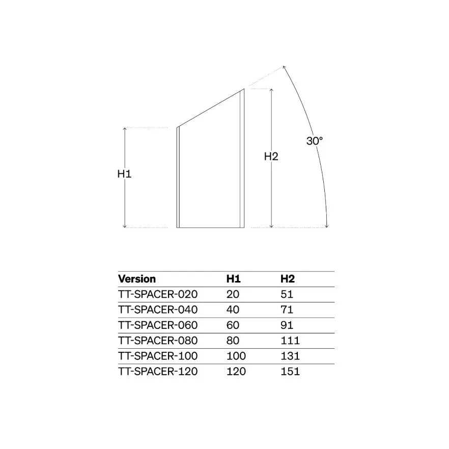 DEDA spacer kit for JET2/Fast Pro/TT314/Parabolica Pro