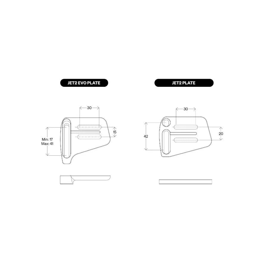 DEDA JET2 EVO Carbon Handlebar Extenders Size M 370mm