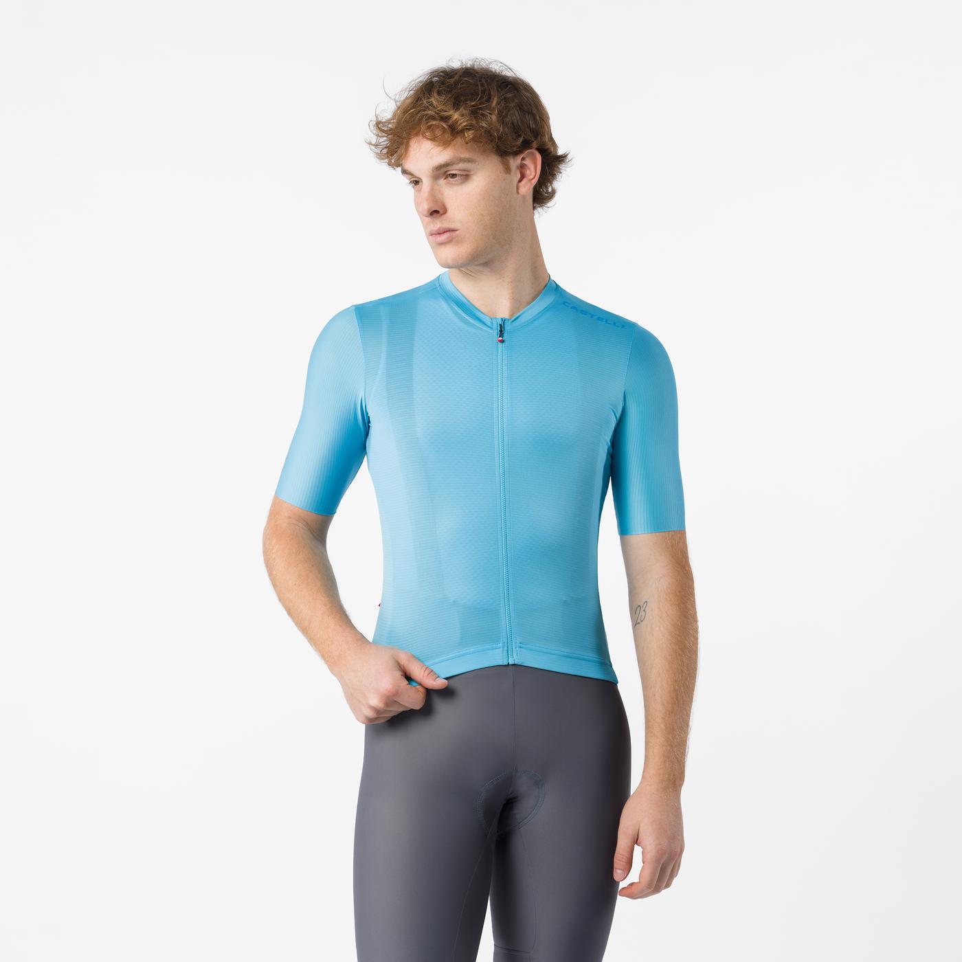 CASTELLI ESPRESSO 2 Short Sleeve Turquoise Jersey – Probikeshop