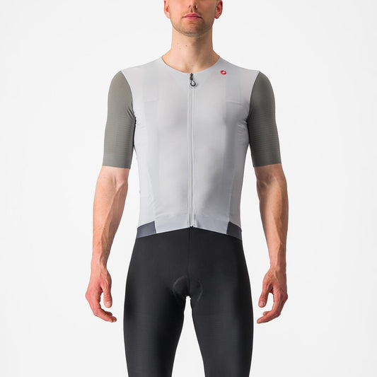 CASTELLI PREMIO Short Sleeve Jersey White/Grey