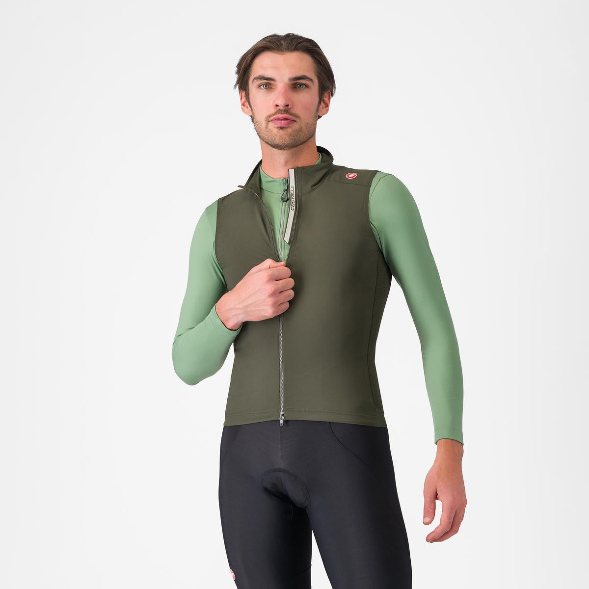 CASTELLI ESPRESSO Sleeveless Jacket Green