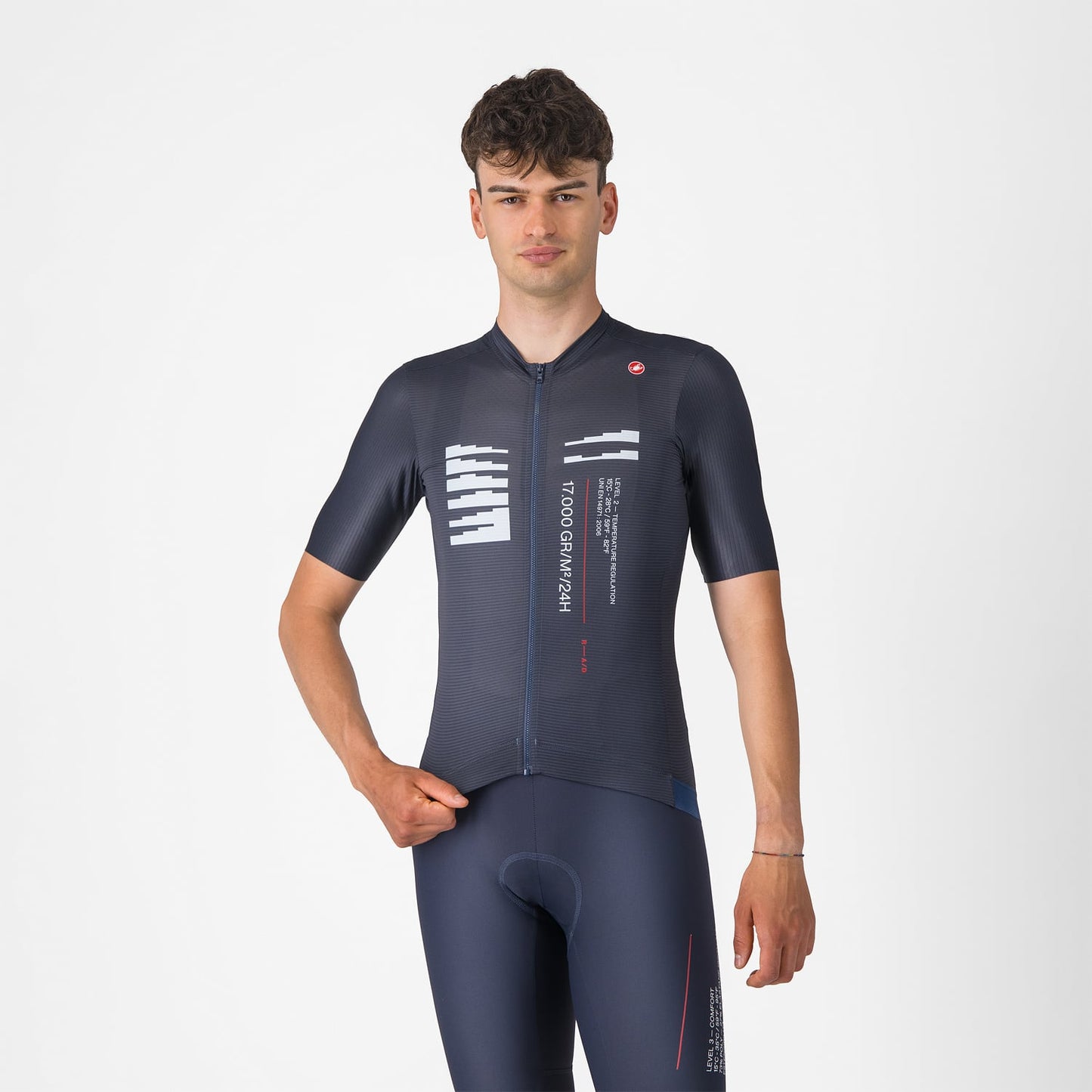 CASTELLI ESPRESSO R--A/D Koszulka z krótkim rękawem niebieska