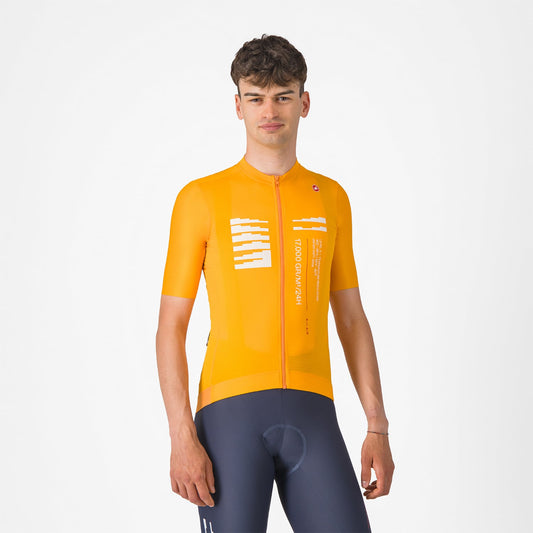 CASTELLI ESPRESSO R--A/D Short Sleeve Jersey Orange