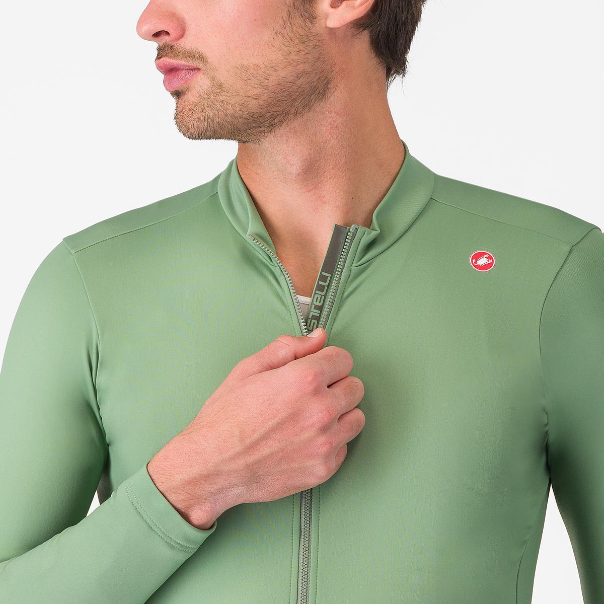 CASTELLI ESPRESSO THERMAL Peper Jersey z długim rękawem zielony
