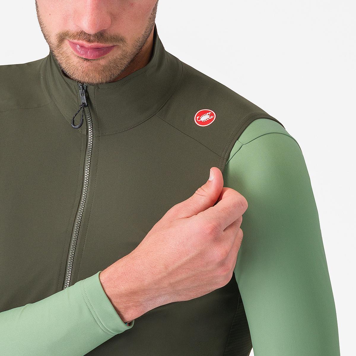 CASTELLI ESPRESSO Sleeveless Jacket Green