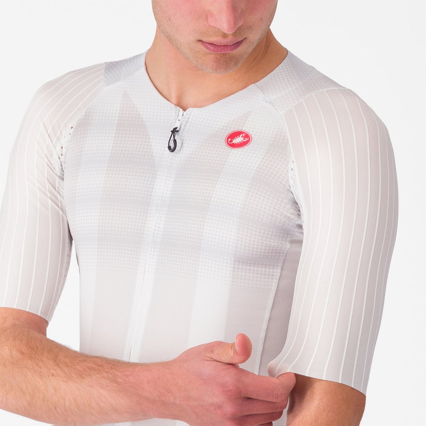 Koszulka z krótkim rękawem CASTELLI AERO RACE 8S biała