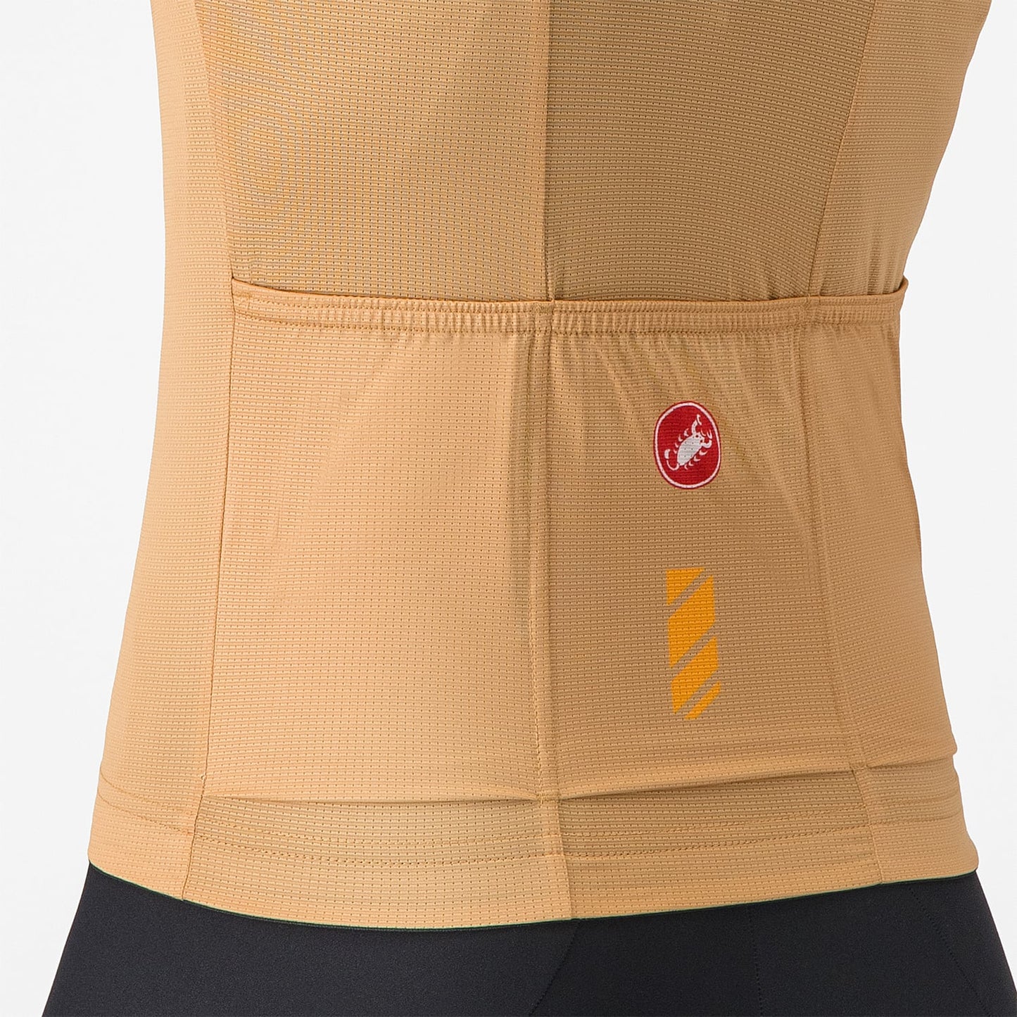 CASTELLI UNLIMITED Bluza damska z krótkim rękawem brązowa