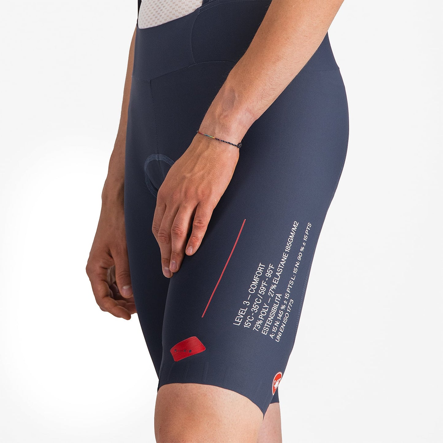 CASTELLI ESPRESSO R--A/D Niebieska koszulka na szelkach