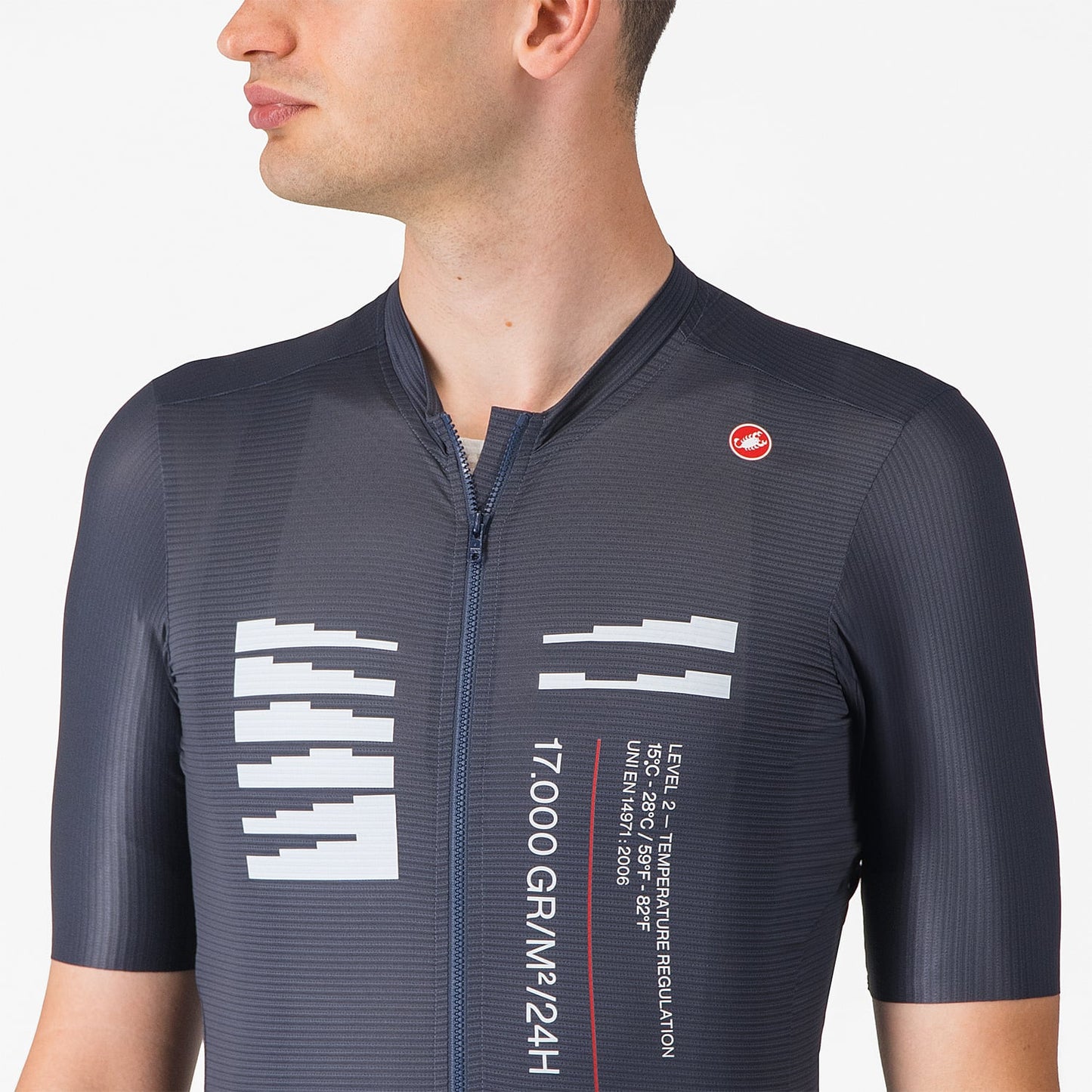 CASTELLI ESPRESSO R--A/D Koszulka z krótkim rękawem niebieska