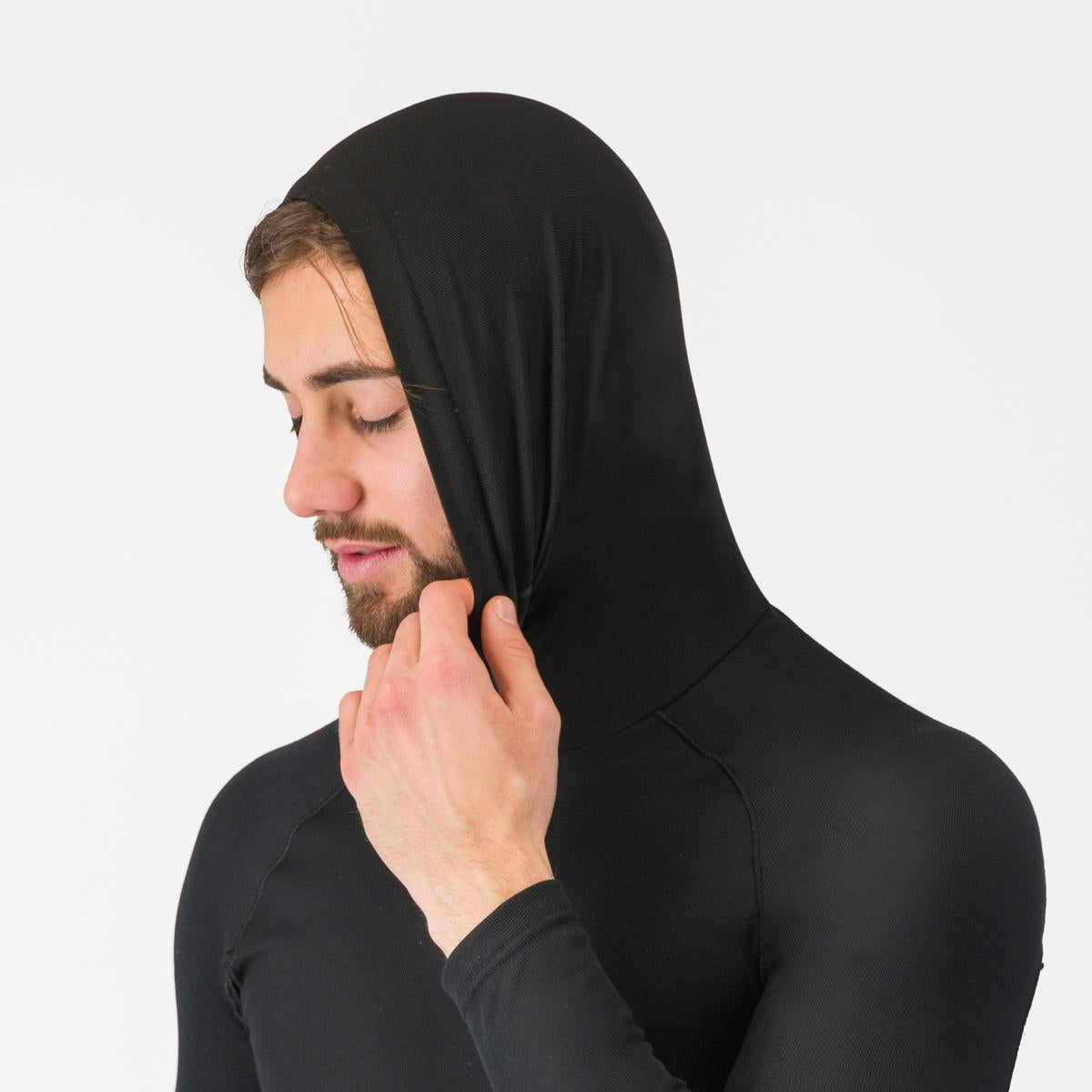CASTELLI FLANDERS 2 HIGH NECK WARMER Bielizna z długim rękawem Czarny