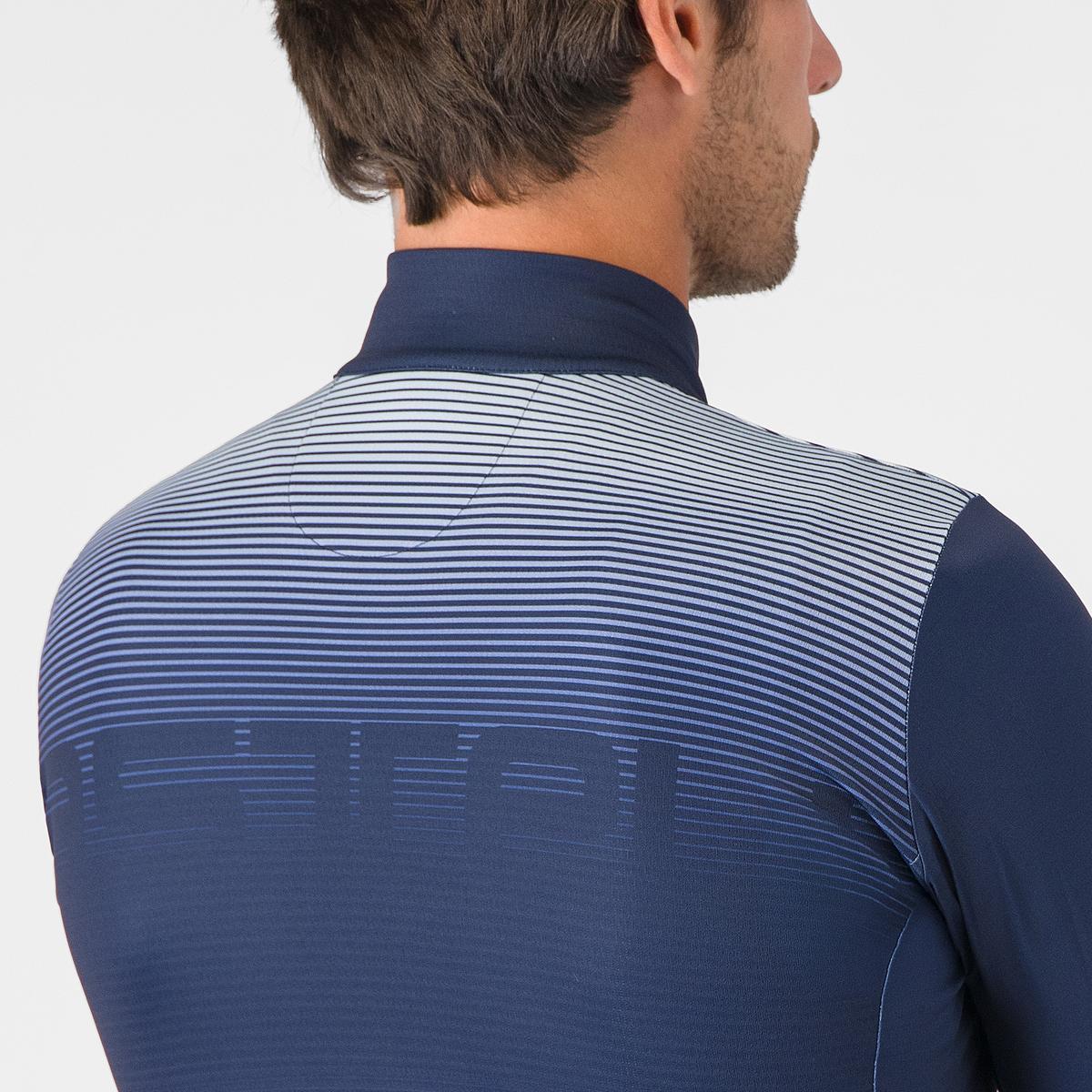 CASTELLLI APICE THERMAL Jersey z długim rękawem niebieski/pomarańczowy
