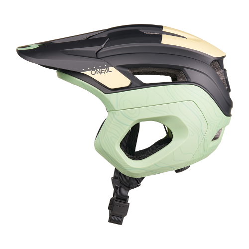 mtb helm mint O'NEAL TRAPPER EVO TOPO MTB Helmet Black/Sand/Mint – Probikeshop