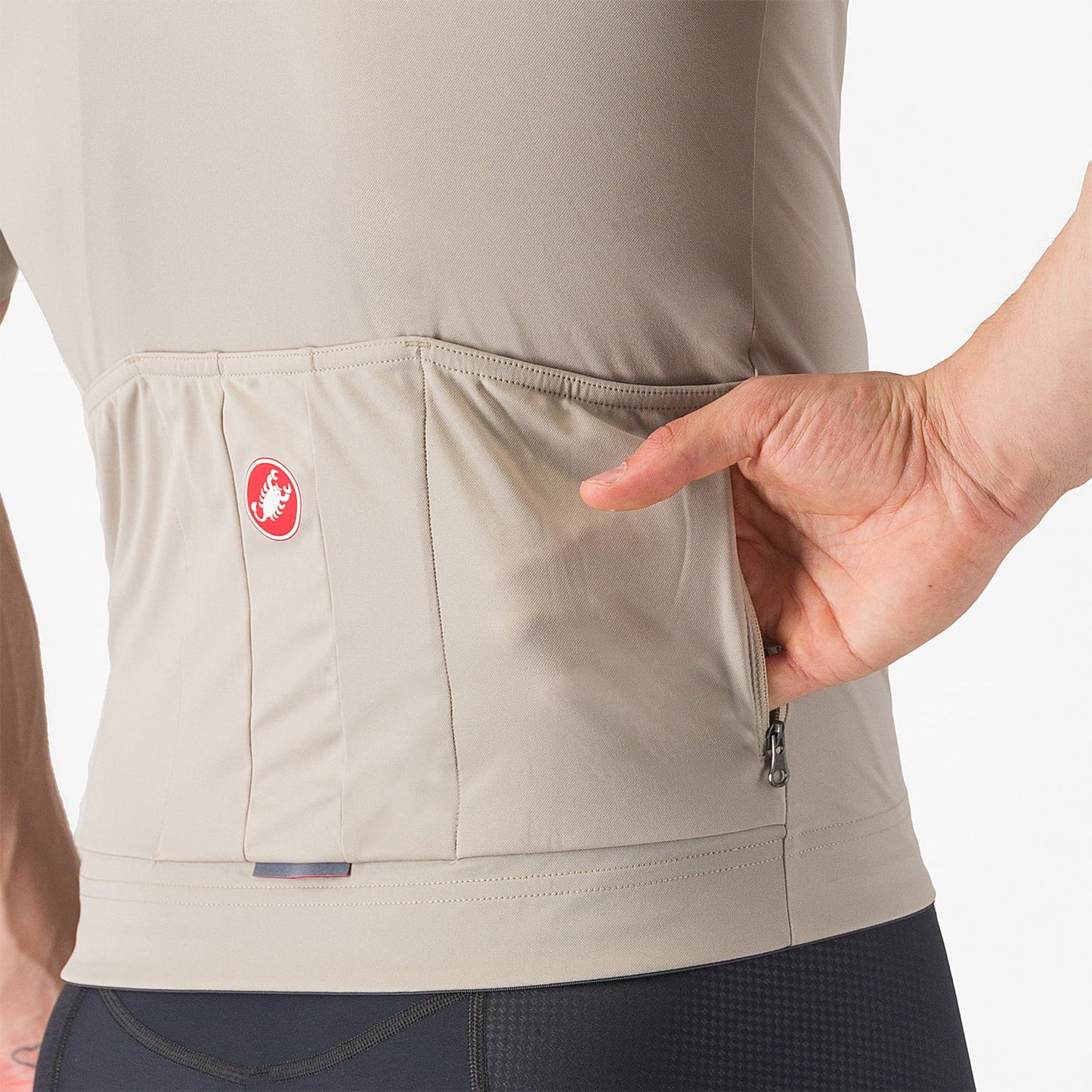 CASTELLI PROLOGO LITE Jersey z krótkim rękawem beżowy