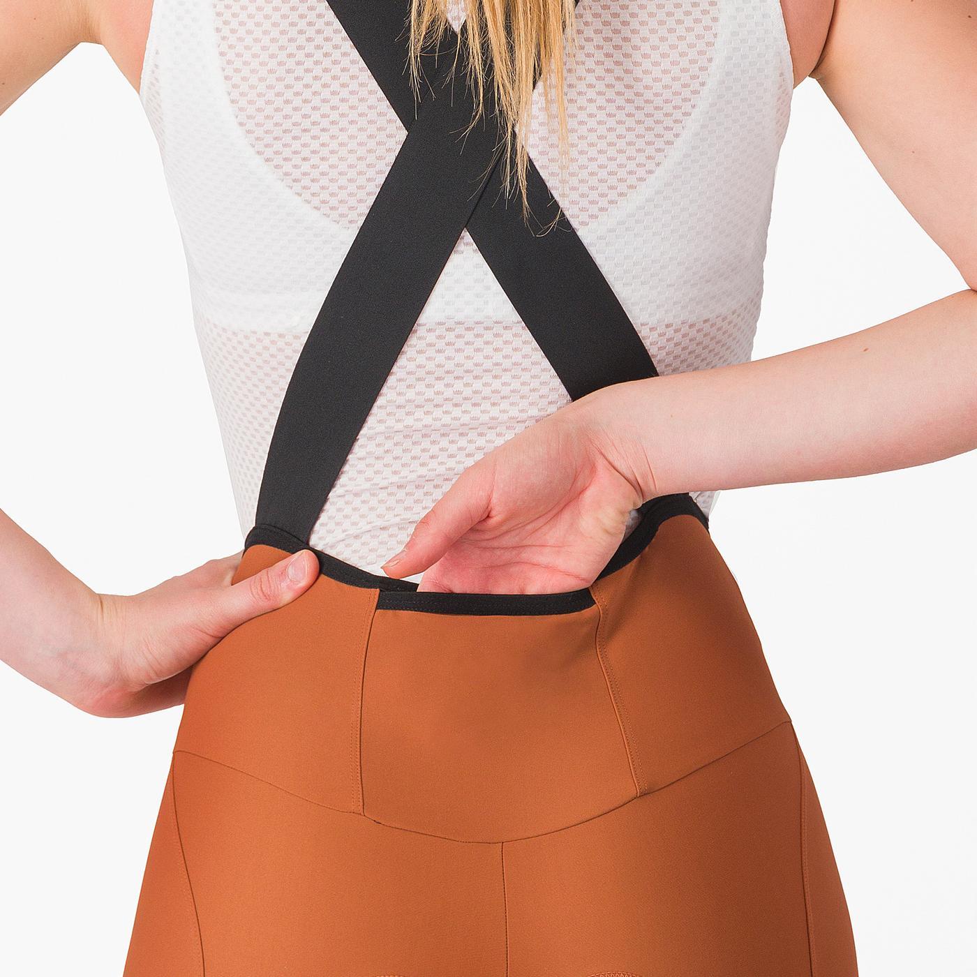 CASTELLI ESPRESSO W DT Women's Brown Bib Tight