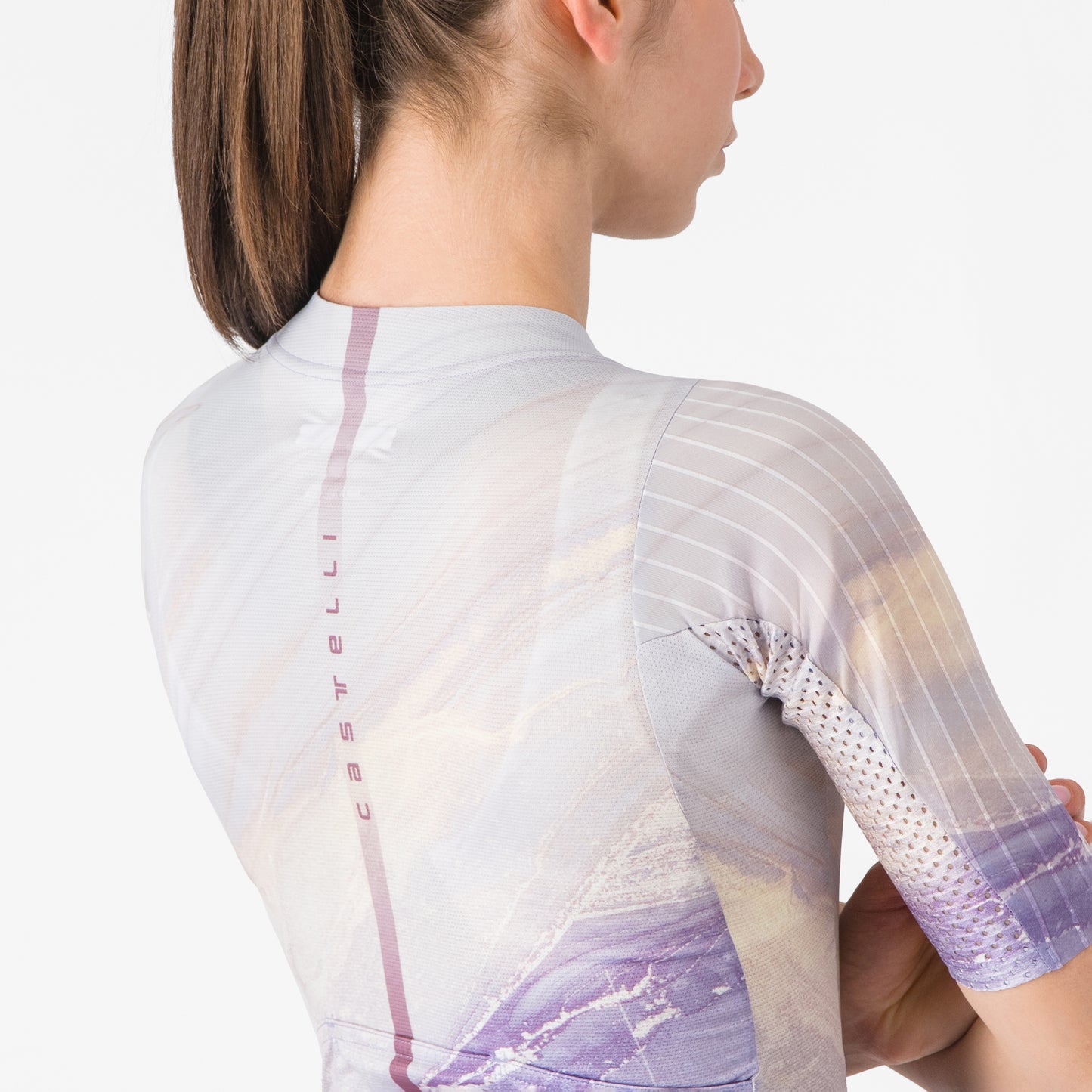 Damska koszulka z krótkim rękawem CASTELLI AERO PRO 8S Multicolour