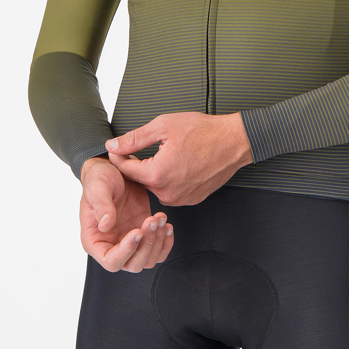 CASTELLLI APICE THERMAL Long Sleeve Jersey Blue/Mango Mojito