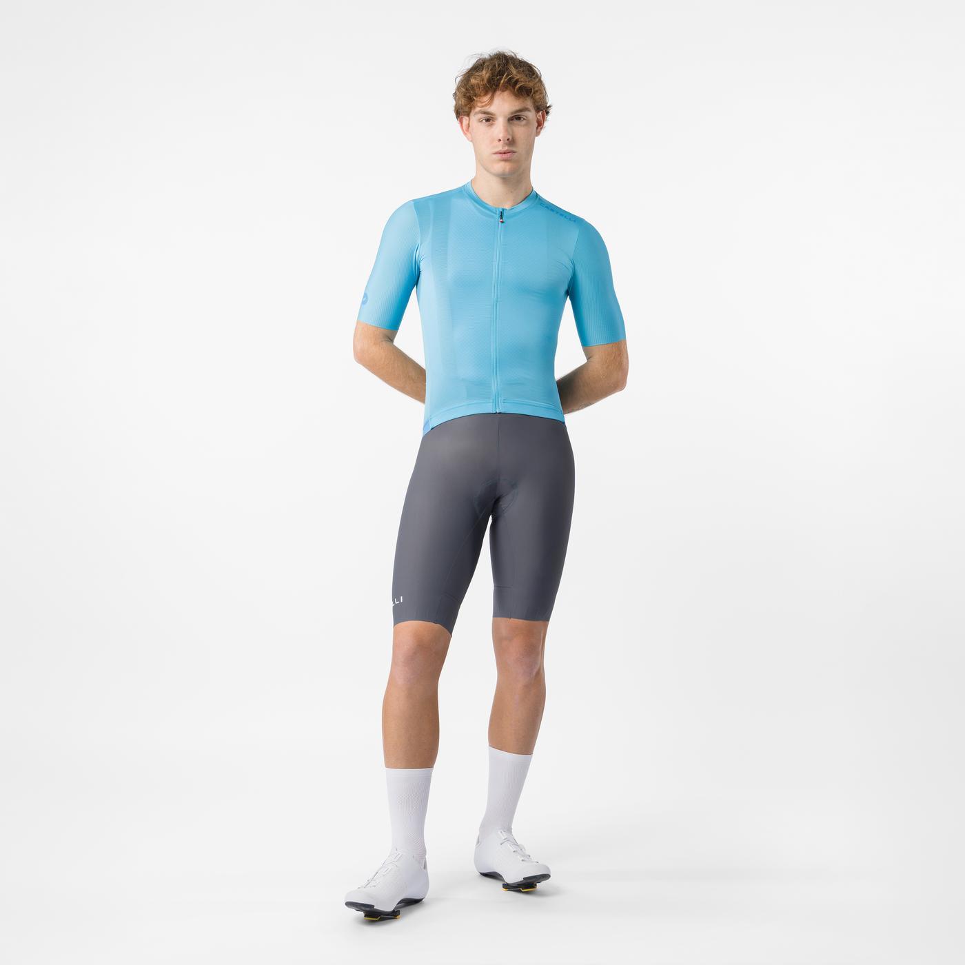 CASTELLI ESPRESSO 2 Short Sleeve Turquoise Jersey