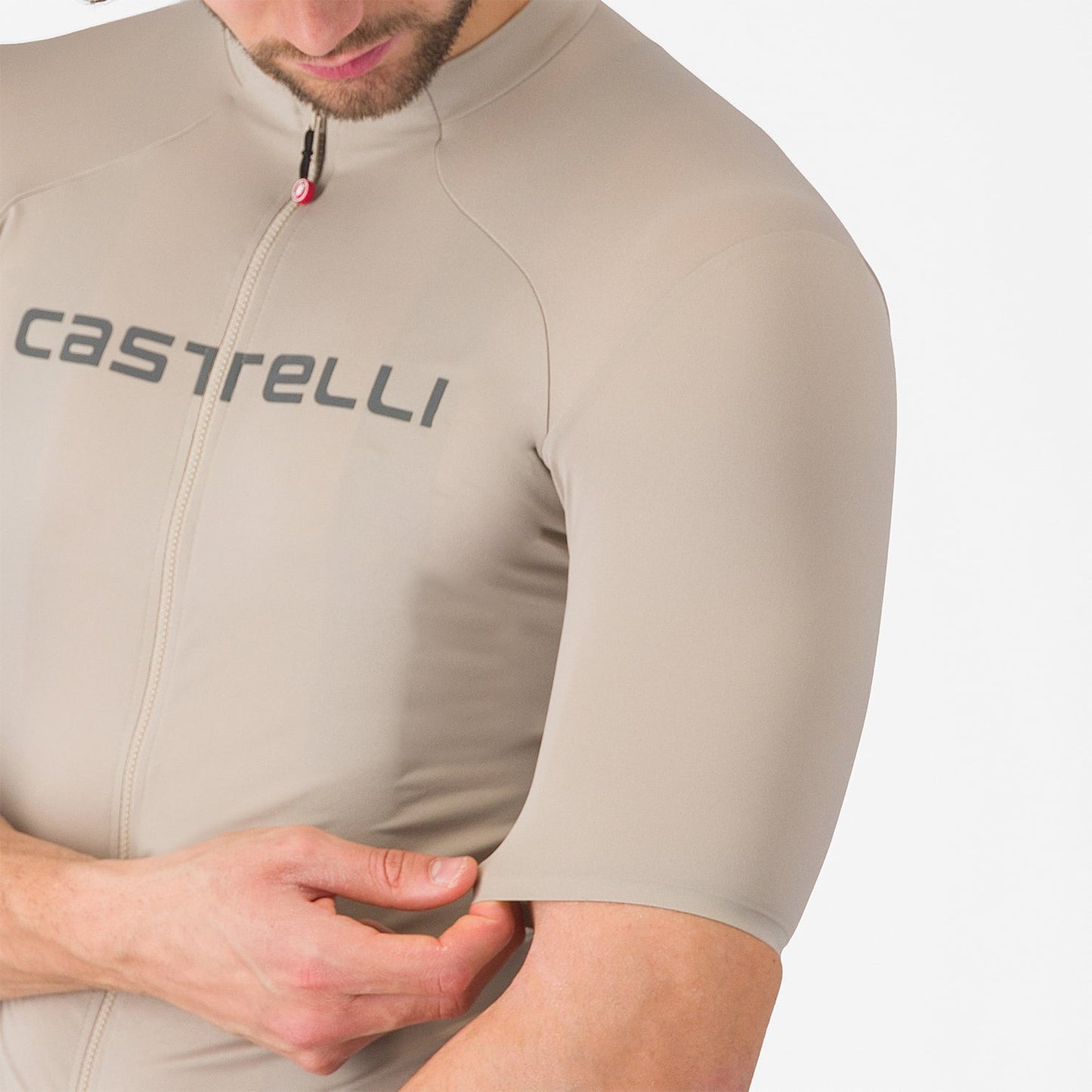 CASTELLI PROLOGO LITE Jersey z krótkim rękawem beżowy