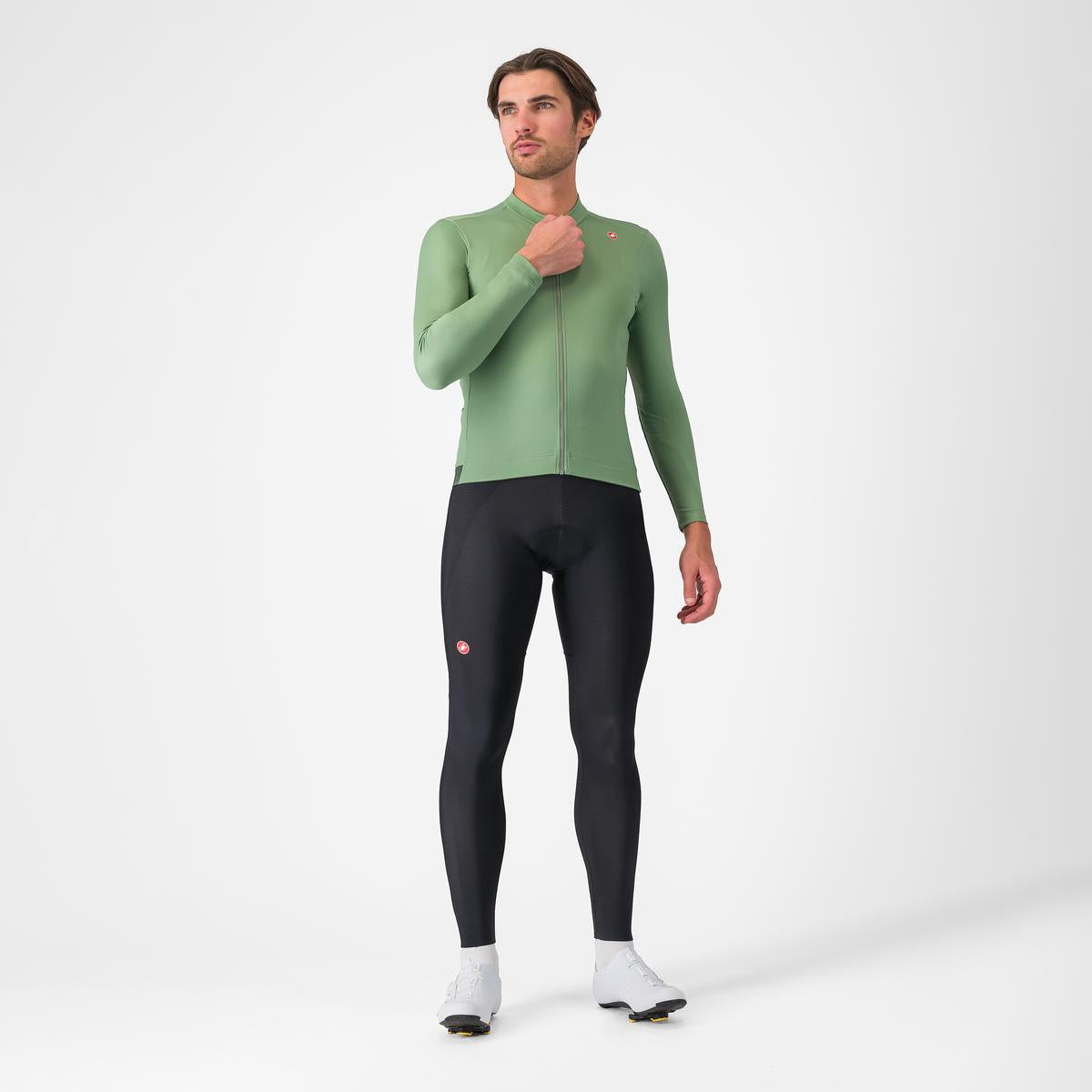 CASTELLI ESPRESSO THERMAL Peper Jersey z długim rękawem zielony