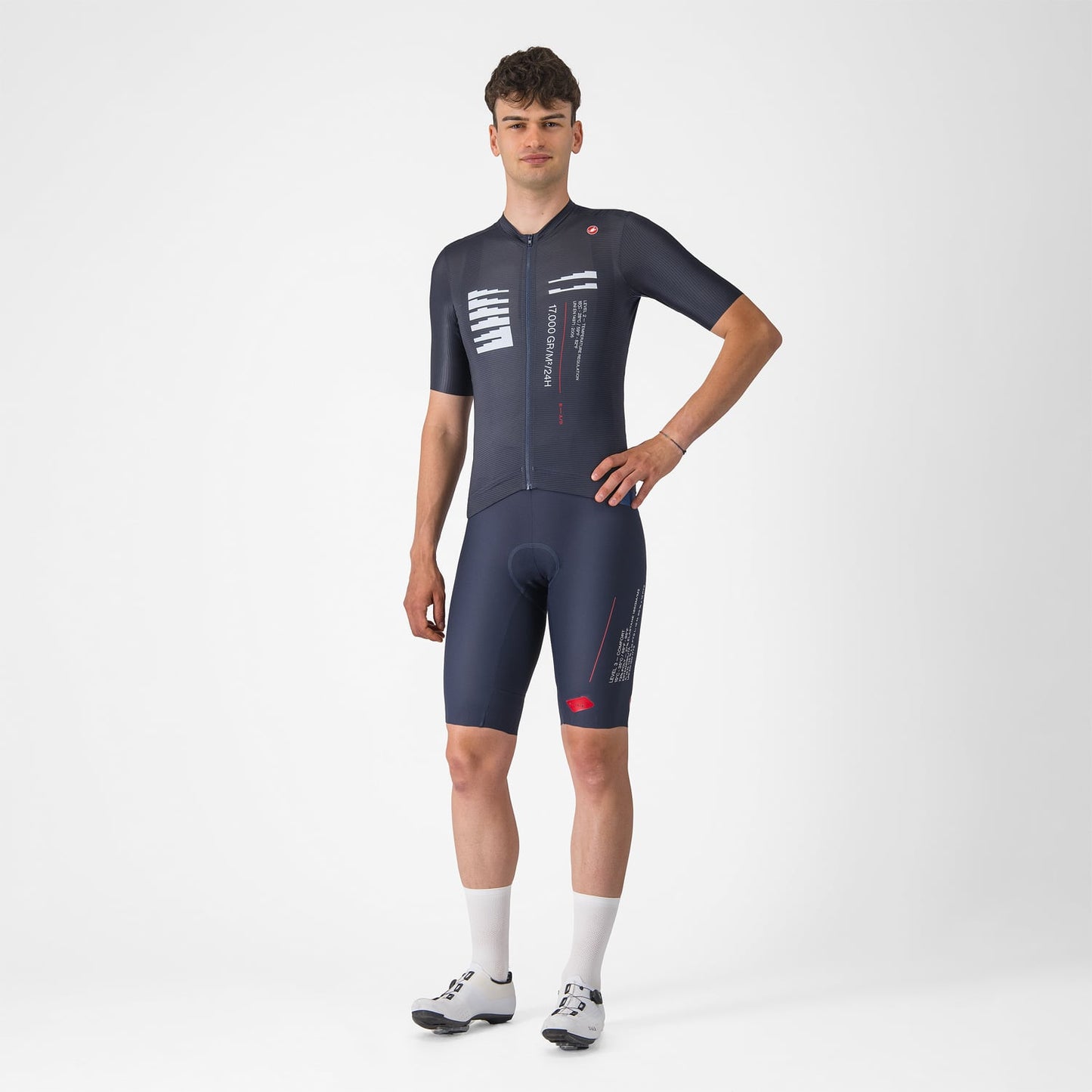 CASTELLI ESPRESSO R--A/D Koszulka z krótkim rękawem niebieska