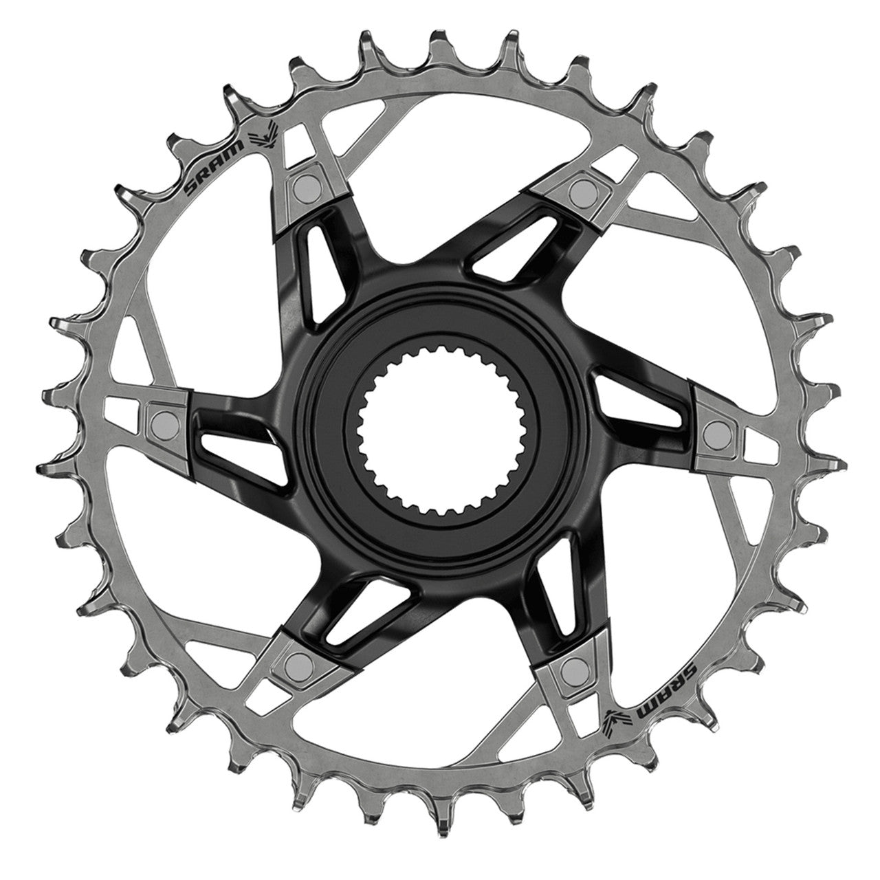 Chainring Mono SRAM XX T-TYPE EAGLE BOSCH GEN4 12 Speed Direct Mount Black/Silver