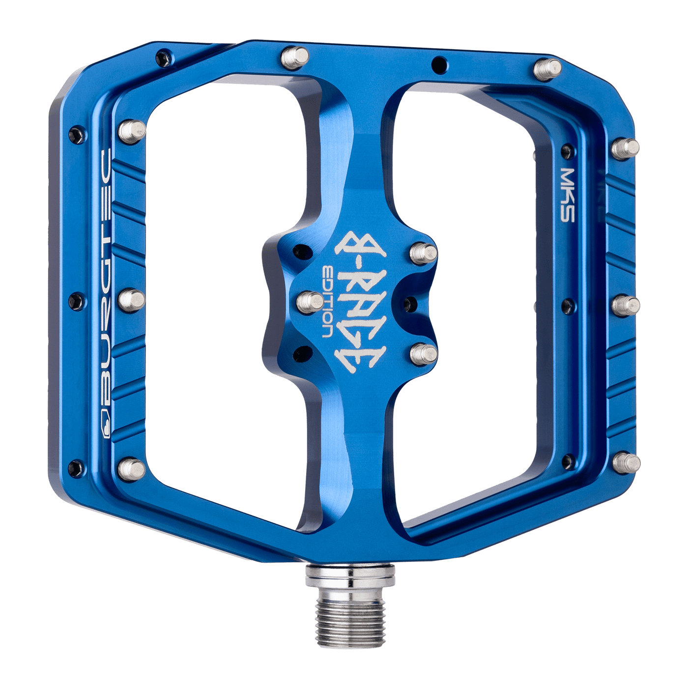Pedały płaskie BURGTEC PENTHOUSE FLAT MK5 B-RAGE EDITION Niebieski