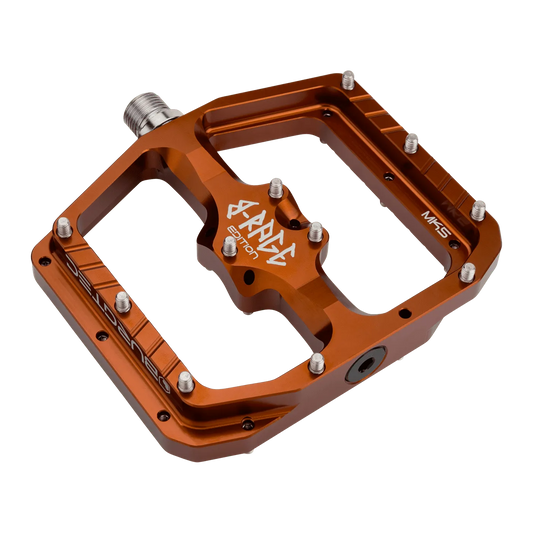 Płaskie pedały BURGTEC PENTHOUSE FLAT MK5 B-RAGE EDITION Kash Bronze