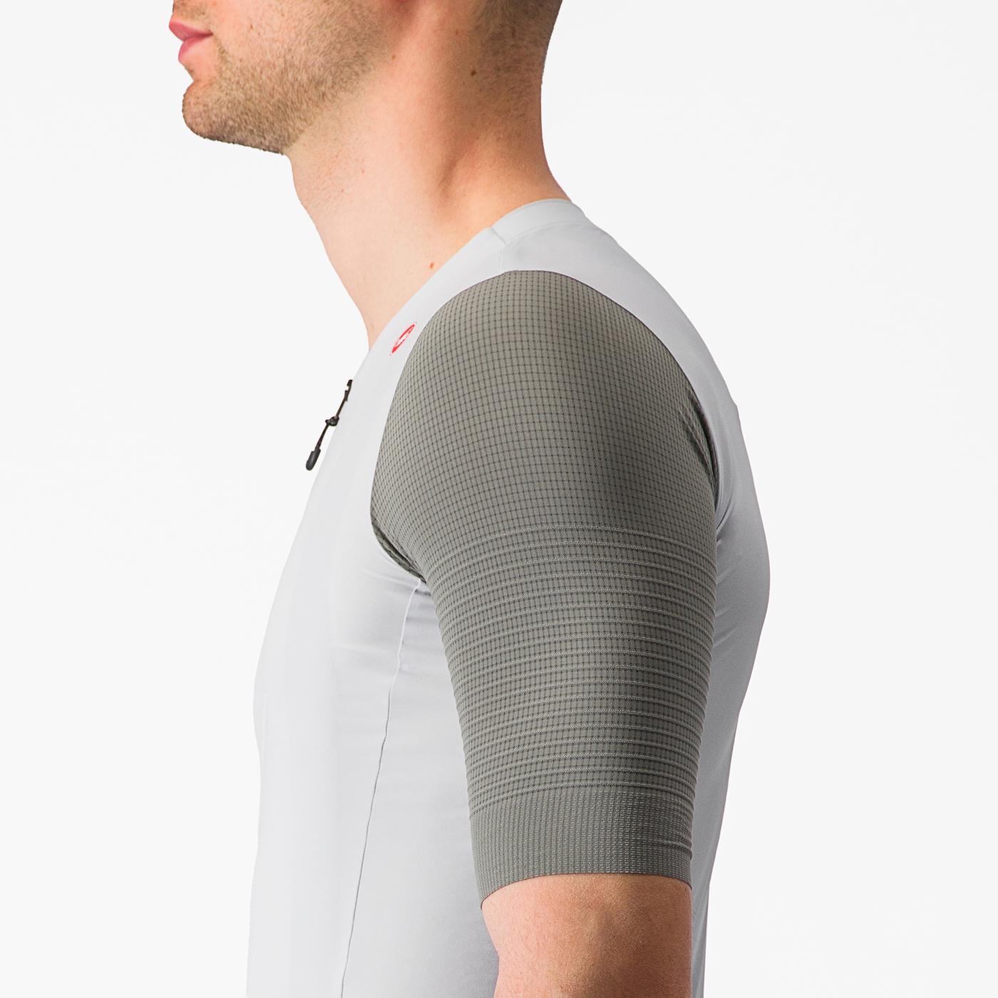 CASTELLI PREMIO Short Sleeve Jersey White/Grey