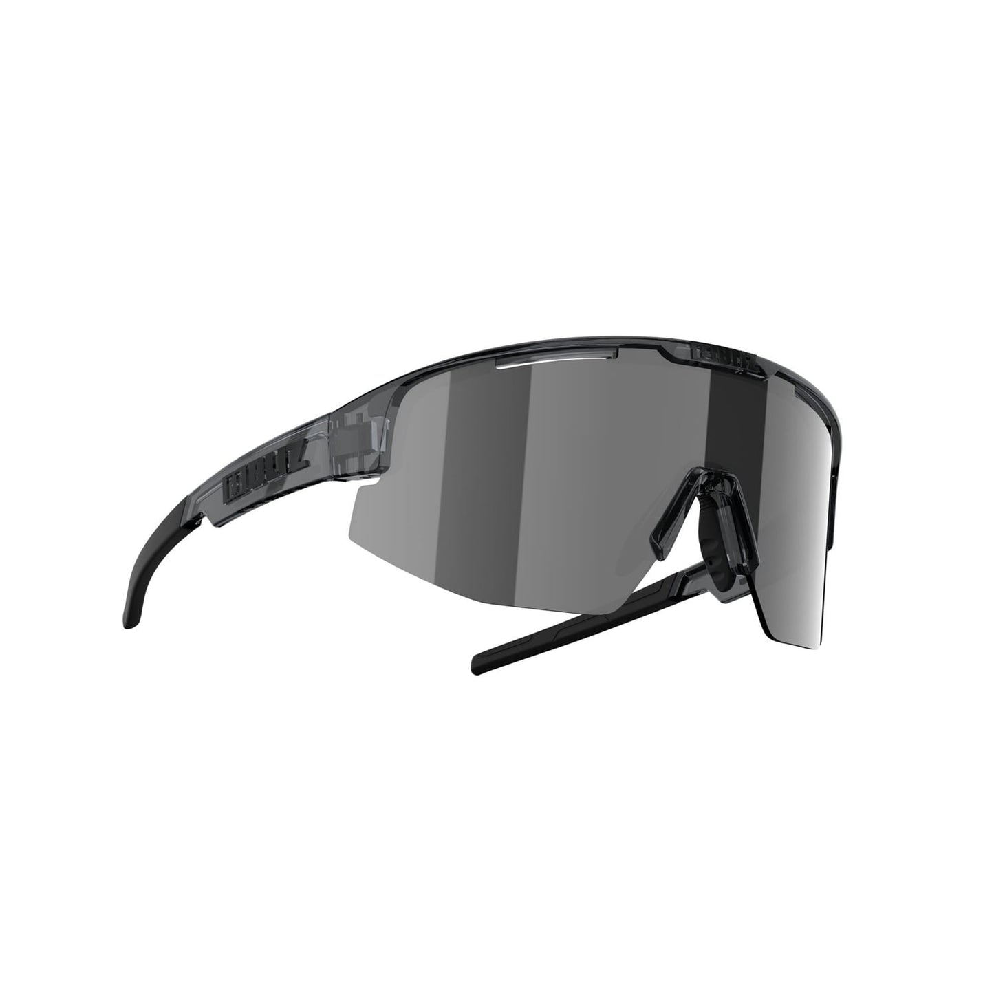 BLIZ MATRIX Glasses Crystal Black Smoke Screen Silver
