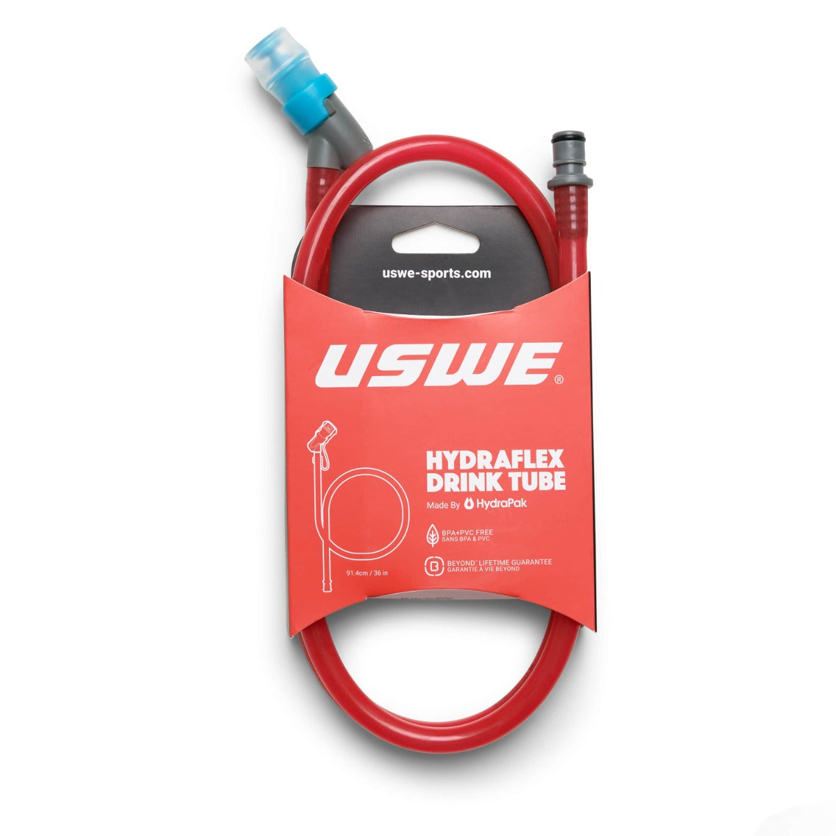 USWE HYDRAFLEX Zestaw zaworu i węża do kieszeni wodnej czerwony