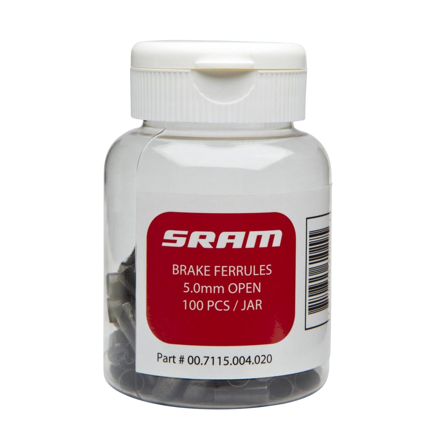SRAM end cap for 5.0mm open brake cable (100 pcs.)