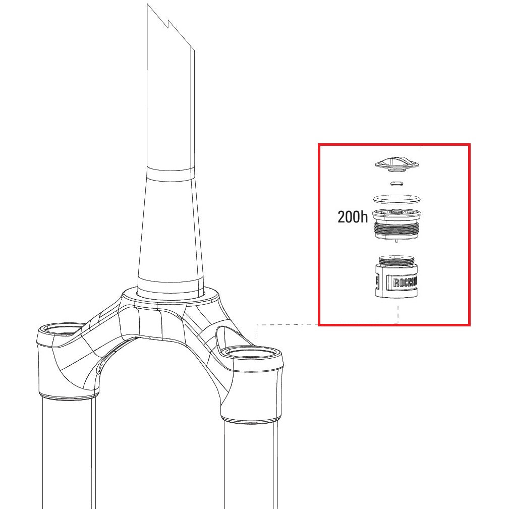 Zestaw Air Top Cap ROCKSHOX SID 32mm B1-B4 (2017-2020).SID SL C1+ (2021+).REBA-10/REBA-12/REBA-15 A2-A8 (2018-2025)
