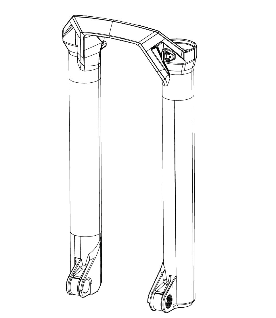 Uchwyty widelca ROCKSHOX BOXXER D1 (2024+) czarne