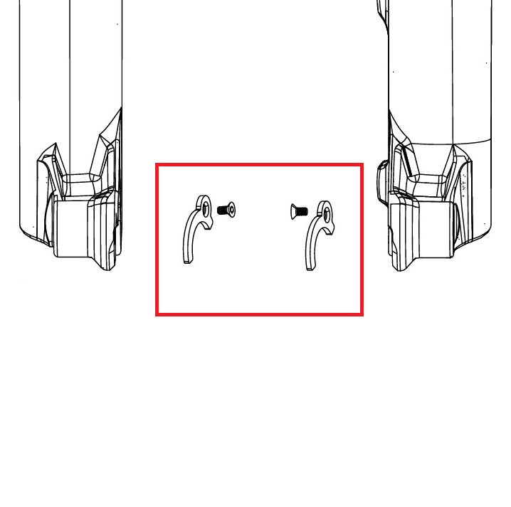 ROCKSHOX ENDCAP 31>21mm PIKE C1/LYRIK D1/ZEB A2 FLIGHT ATTENDANT hub adapters (2023+)