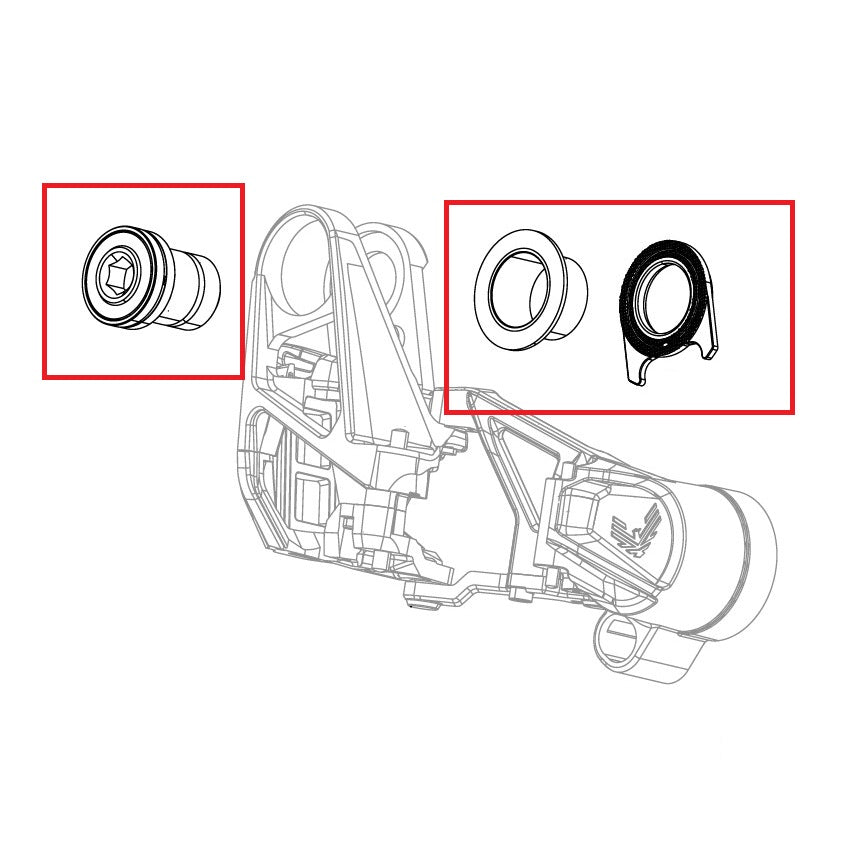 SRAM X0 T-TYPE EAGLE AXS complete rear derailleur bolt kit