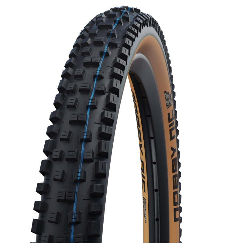 SCHWALBE NOBBY NIC 29x2.40 ADDIX SPEEDGRIP SUPERRACE opona bezdętkowa miękka czarna/brązowa
