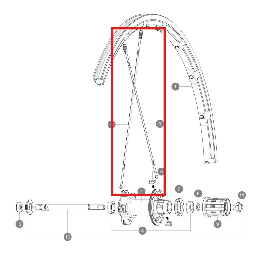 ZESTAW 10 TYLNYCH SZPRYCH MAVIC M7/7 SFAL BK 298.5