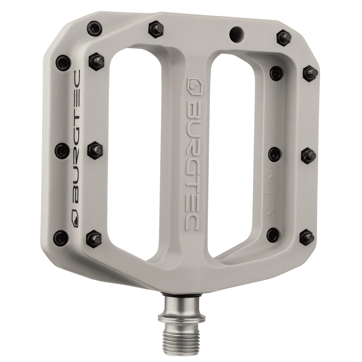 Płaskie pedały BURGTEC MK4 Composite Nase Grey