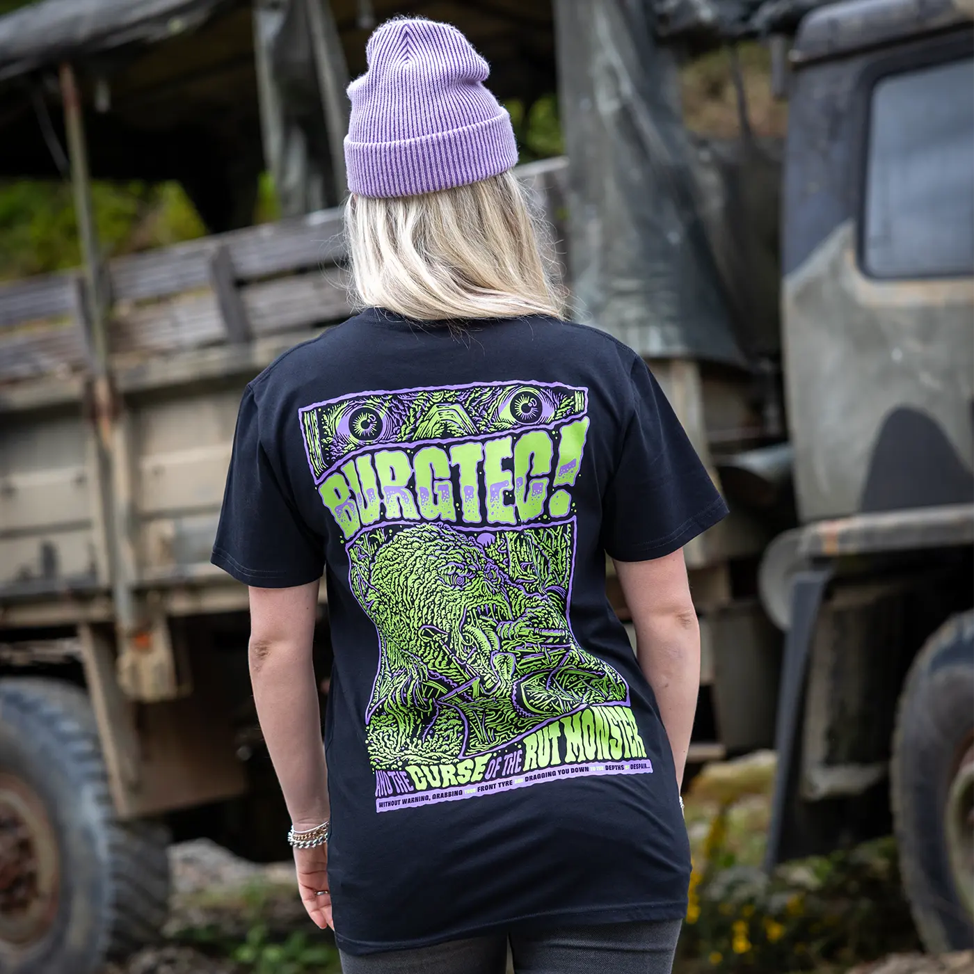 Koszulka BURGTEC RUT MONSTER, czarna