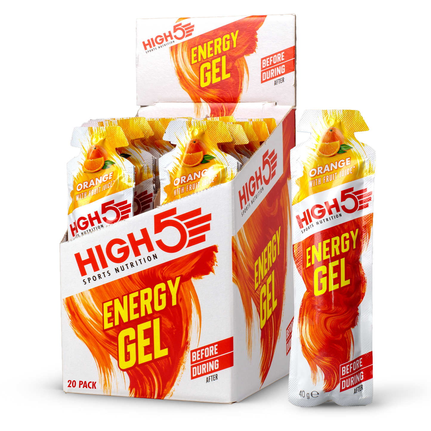 HIGH5 ENERGY GEL (40g) pomarańczowy
