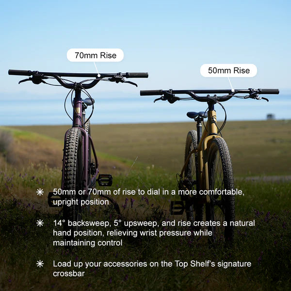 REDSHIFT Rise Flat Handlebar, 50 mm, 800 mm