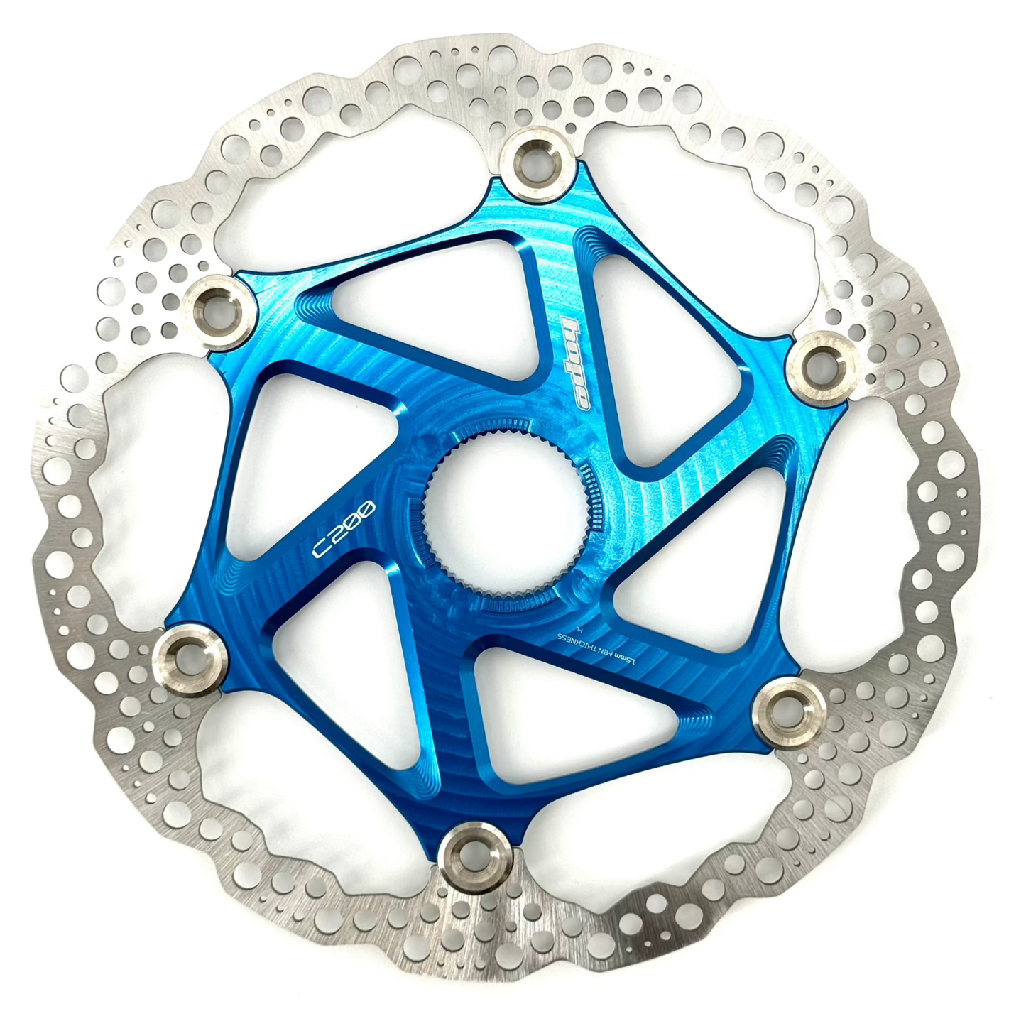 HOPE Center Lock Floating Disc Blue