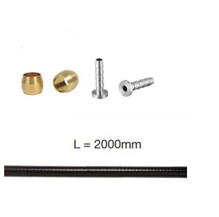 Zestaw węży hydraulicznych 2m ELVEDES do SHIMANO SM-BH 90 + części