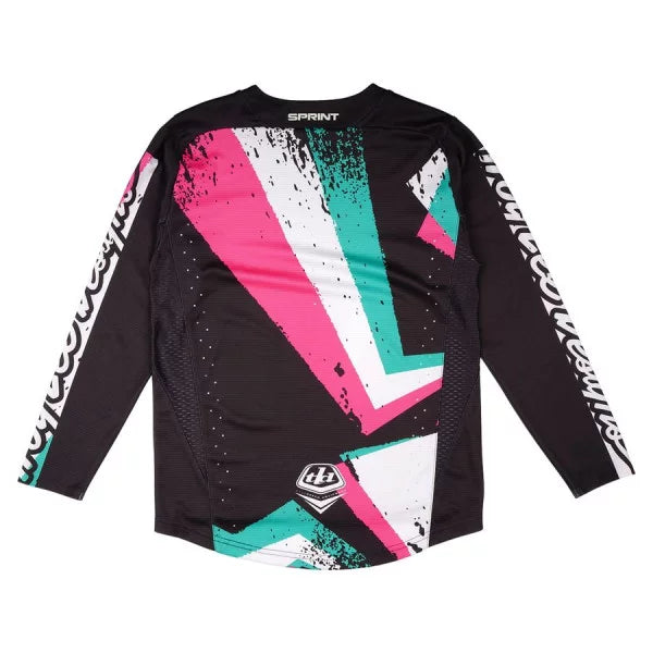 TROY LEE DESIGNS SPRINT FULL PULL Junior Long Sleeve Jersey Black