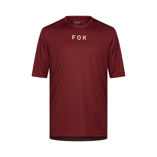 Koszulka z krótkim rękawem FOX RANGER WORDMARK Bordeaux 2025