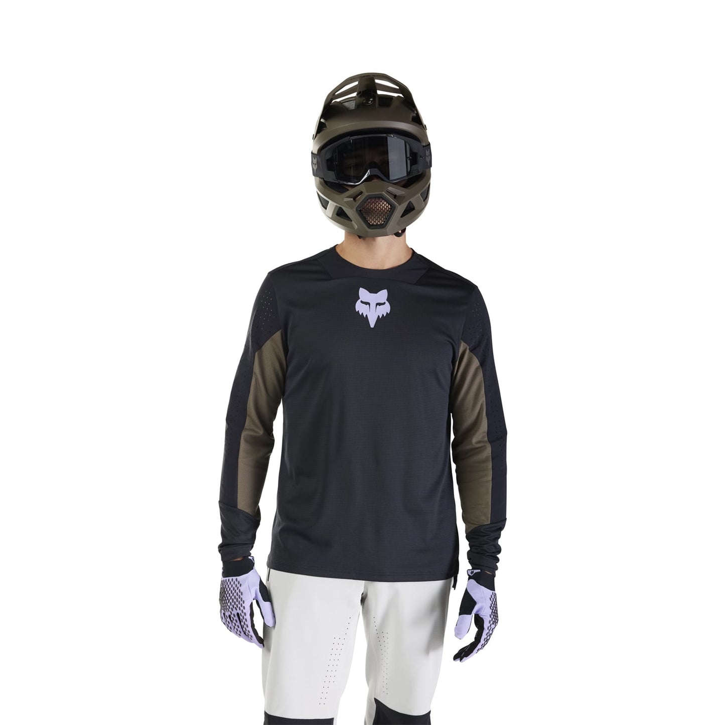 FOX DEFEND PARK Long Sleeve Jersey Black 2025