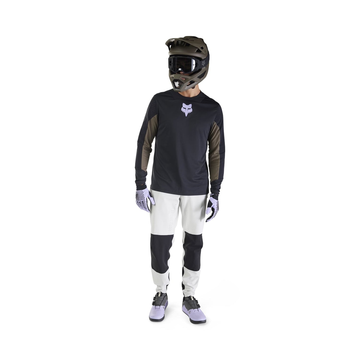 FOX DEFEND PARK Long Sleeve Jersey Black 2025